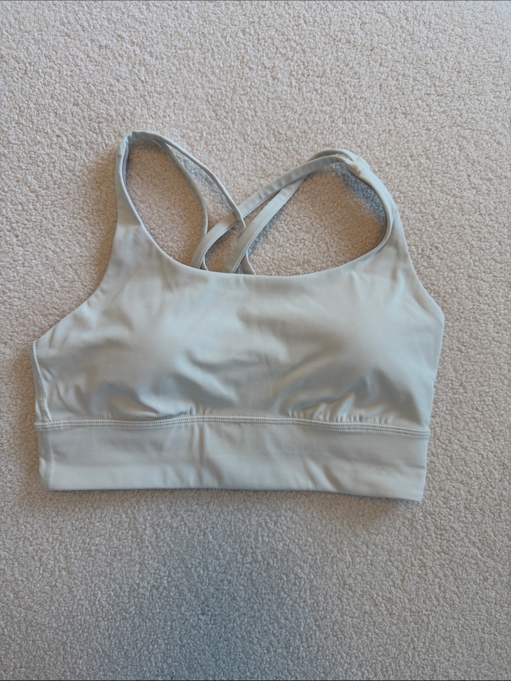 Lululemon NWT Energy Longline Bra in Bone